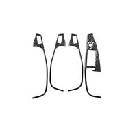 HQGQCEZEK Panel Interruptores Control Ventana Coche Pegatina Embellecedora Decoración Fibra Carbono LHD RHD Para Q5 8R SQ5 2010-2018 (Right Hand Drive)