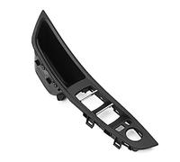 HQGQCEZEK Panel Reposabrazos Manija Puerta Para Serie 5 Marco Cubierta Botón Interruptor Ventana Interior Coche Lado Izquierdo Conductor (Black)