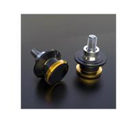 HQGQCEZEK para Kawasaki Z125 Z250 Z300 Z400 Z650 Z750 Z800 Z900 Z1000 Rueda Trasera Brazo Basculante Parking Spools Slider Stand Screw Protector Almohadilla Choque Motocicleta(8MM Gold)