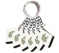 HQHYGM 12 pcs Unique Pendant Charm Success Keychain Chain Boyfriend Car Holder Gift Men's keyrings Keychains Decoration for Fortune Key Ring Dice