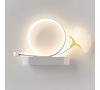 HQHYGM 12W Acrylic Decorative Mounted Light Round Lamp 3 Color Mode Wall Sconces for Living Room Bedroom Indoor Decor Fixture 15.3in