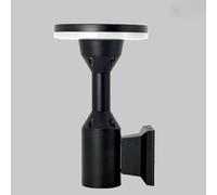 HQHYGM 12W Wall Light Indoor Outdoor Metal Wallp Retro Industrial Acrylic and Alumirustic Bedsidep Black for Terrace Garden House Wall