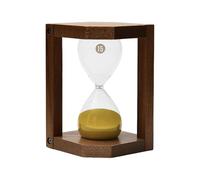 HQHYGM 15 Minute Hourglass Portable Ornament Rustic Decorative Sandglass Sand Timer for Kids Take A Rest Office