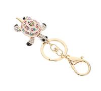 HQHYGM 2 Pcs Key Ring Lanyard Acessories Car Hanging Ornament Crystal Jewelry Accessory Brass Craft Keychain Turtle Pendant Bag Decoration