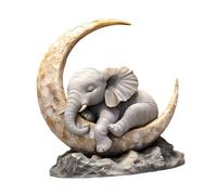 HQHYGM 2D Acrylic Sleeping Elephant Figurine Tabletop Art Craft Statue Ornament for Centerpiece Businesses Home Bathroom Decorating