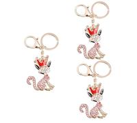 HQHYGM 2pcs Chain Purses Key Animals Womens Wallet Bag Hanging Pendant Metal Cartoon Keyrin Keychain Lady Bags Handbag
