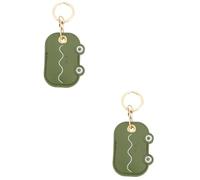 HQHYGM 2pcs Fashionable Keychain Bag Pendant Creative Keyring Decor Access Control Cover