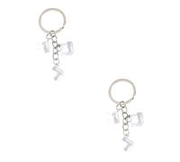 HQHYGM 2pcs Keychain Creative Resin Cute Key for Bags Car Accessories Unique Adorable