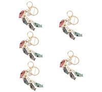 HQHYGM 2pcs Lucky Charms Keychain Japan Fish Flag Key Chains Kids Keyrings for Kids Kid Purse Japandi Decor Purses Key Ring Child The Clouds Zinc Bag Pendant