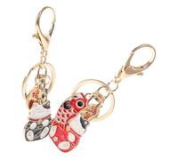 HQHYGM 2pcs Lucky Keychain Small Decorative Fortune Cat Pendant for Car Keys and Schoolbag Accessories