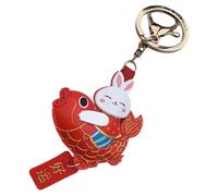 HQHYGM 2pcs Rabbit Keychain Delicate Decorative Pendant Key Chain Lovely Bunny