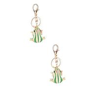 HQHYGM 2pcs Stunning Keychain Handle Charm for Bag Pendant Keyring Holder Car Decoration Crown Keyring