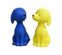 HQHYGM 2X Dog Figurines Animal Sculptures Cute Decorative Statues Tabletop Ornaments for Bedroom Living Room Bookshelf Birthday Gift