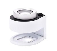 HQHYGM 30X Handheld Scale Magnifier,Portable Optical Glass Jeweler Loupe with Light UV Illuminated Lamp Scale Magnifying