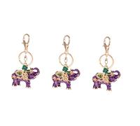 HQHYGM 3pcs Elephant Car Chic Animal Keychain Creative for Keys Key Chain Pendant Bag Hanging