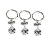 HQHYGM 3pcs Keychain Pendant Made of Creative Key Ring for Daily Use As Friendship Keyrings Decoration