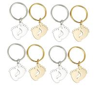 HQHYGM 4 pcs Stainless Steel Keychain Moms Gifts for Dad