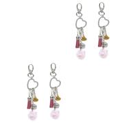 HQHYGM 4pcs Love Pendant Keyring Mother's Day Birthdays for Mum i Love You Mom Keychain