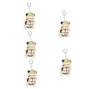 HQHYGM 5pcs Cute Small Turtle Stuffed Toy Keychain Animal Pendant for Decor Bag Hanging Ornament