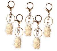 HQHYGM 5pcs Year Dragon Keychain Lovely Dragon Pendant Bag Charm Dragon-Shaped Hanging Decor for Purse Key Ring Decor Luggage Pendant