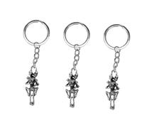 HQHYGM 6pcs Skull Keychain Accessories Chains for Halloween Supplies Hook Cute Chains