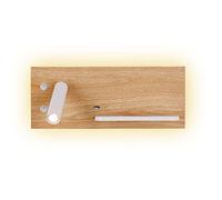 HQHYGM 7W Wall Light Metal Wood Look with Wireless Charger and USB Connection 350° Rotatable 3W Bedp Readingp with Switch Indoor Wallp/Right
