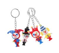 HQHYGM 8 Pcs Clown Keychain Backpack Keychains Ring Clown Cartoon Novelty s for Wallet Bulk s Purse Ornament Hanging Decor