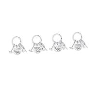 HQHYGM 8pcs Key Holder Pendant Grandfather Father Day Dad Keyring for Men