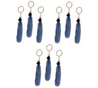 HQHYGM 9pcs Stylish Tassel Keychains Women Keyrings Keyring Holder for Decor School Bag Backpack Unique Boys and Girls Friends