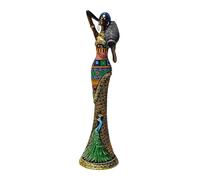HQHYGM African Figurine Handmade Statues and Sculptures Vintage Craft Women Statue Unique for Book Shelf Desktop Living Room Bedside, Style A