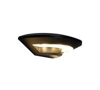 HQHYGM Aluminum Outdoor Lamp 3000K Warm Light Security Wall Lantern IP54 Waterproof Exterior for Porch Backyard and Patio [Energy Class A++] (Color : Black 8w)