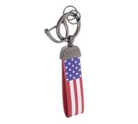 HQHYGM American Flag Keychain Metal Charm Keyring Men Women Key Chain Clip for Car Keys and Truck Accessories