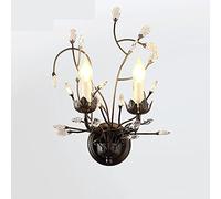 HQHYGM American Style Crystal Wall Lamp Nordic Minimalist Creative Wall Light Personality Livingroom TV Background Wall Warm Bedroom Bedside Lamp Lamp