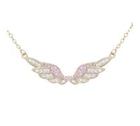 HQHYGM Angel Wing Necklace For Women, Shining Zircon Wing Necklaces - Delicate Angel Wings Necklace Pendant, Angel Necklaces For Women Birthday Valentine Gifts
