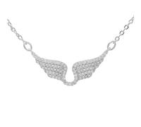 HQHYGM Angel Wing Necklace For Women, Shining Zircon Wing Necklaces - Delicate Angel Wings Necklace Pendant, Angel Necklaces For Women Birthday Valentine Gifts