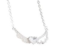 HQHYGM Angel Wing Necklace For Women, Shining Zircon Wing Necklaces - Delicate Angel Wings Necklace Pendant, Angel Necklaces For Women Birthday Valentine Gifts