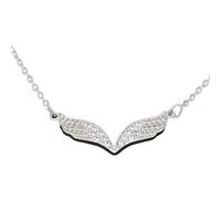 HQHYGM Angel Wing Necklace For Women, Shining Zircon Wing Necklaces - Delicate Angel Wings Necklace Pendant, Angel Necklaces For Women Birthday Valentine Gifts