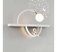 HQHYGM Astronaut for Bedroom 12W Mounted Light with Acrylic Shade Nordic Bedside Lamp Child'S Room Boys Girls Nursery Wall Ligting Fixture