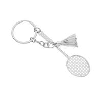 HQHYGM Badminton Racket Pendant Sturdy Metal Keychain Sports Lovers Unique Decorative Bag Charm Keyring for Back and More Random Color