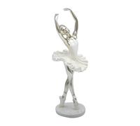 HQHYGM Ballerina Desktop Ornament Creative Dancing Girl Figurine Art Sculpture for Bedroom Fireplace Office Entrance, C