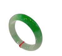 HQHYGM Bangles Grade Ice Species Emerald Color Women Floating Green Real Jade Bracelet (Gem Color : Size 56-58mm)