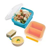 HQHYGM Bangp Recipiente de Silicona para congelador de Alimentos para una Taza y Bandeja para congelar Sopa de Dos Tazas con Tapa, moldes Grandes para Cubitos de Hielo para almacenar Caldo, Salsa,