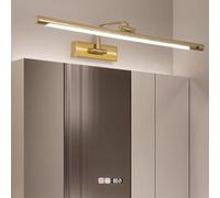 HQHYGM Bathroom Mirror Lamp with Motion Sensor Wall Lamps 180° Rotate Adjustable Angle Wall Sconces Waterproof Acrylic Stainless Lights Vanity Light