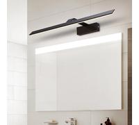 HQHYGM Bathroom Mirror Wall Light Vanity Wall Lamp Indoor Wall Waterproof Wall Long Strip Aluminium Acrylic for Makeup Bedroom Living Room (Black-White Light 102cm)