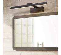 HQHYGM Bathroom Mirror Wall Light Vanity Wall Lamp Indoor Wall Waterproof Wall Long Strip Aluminium Acrylic for Makeup Bedroom Living Room (Black-Warm Light 102cm)