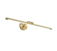 HQHYGM Bathroom Vanity Light Brass Mirror Cabinet Lamp Frame Linear Vanity Wall 270° Rotation Mirror Front Lamp 3 Color Mode Gallery Lights