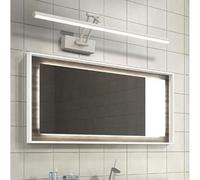 HQHYGM Bathroom Wall Light 180° Rotatable Wall Lamp 3000K/4000K/6000K 3 Color Temperature Wall Vanity Light Fixture Cabinet Wall Lights Hotel Indoor Bedside (White White Light 50cm)