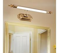 HQHYGM Bathroom Wall Light Mirror Front Wall Lamp Vintage Decorative Wall Waterproof Wall Long Strip for Pictures Frames Art Painting Vanity (Warm Light 67cm)