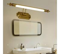 HQHYGM Bathroom Wall Light Mirror Front Wall Lamp Vintage Decorative Wall Waterproof Wall Long Strip for Pictures Frames Art Painting Vanity (Neutral Light 57cm)