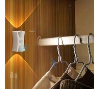 HQHYGM Battery Operated Wall Light Indoor Dimmable Wall Lamp with Motion Sensor Wall Auto/ON/Off Wall USB Rechargeable for Bedroom Living Room Bathroom (White 1 Pack)